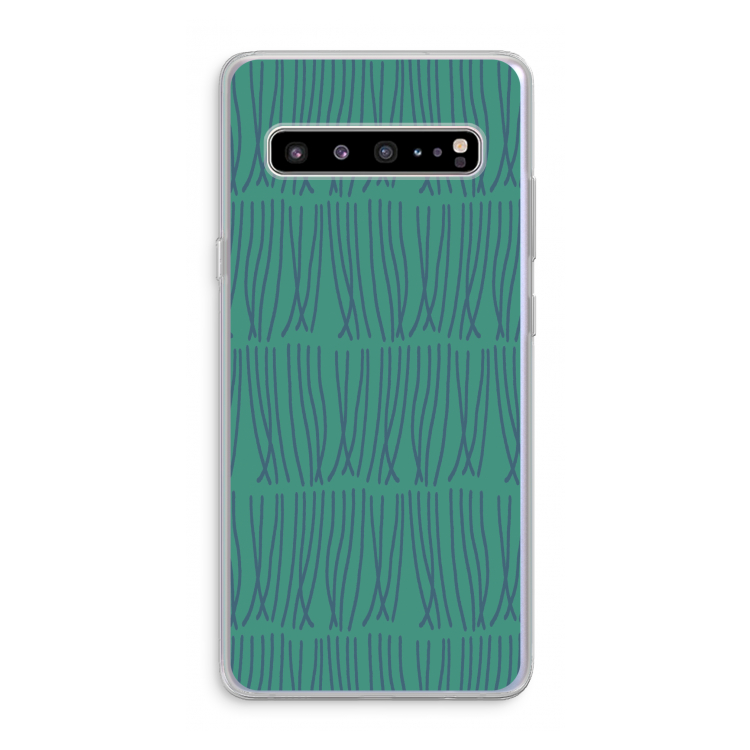 CaseCompany Swirls: Samsung Galaxy S10 5G Transparant Hoesje