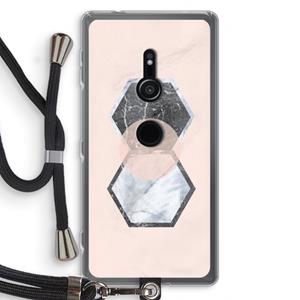 CaseCompany Creatieve toets: Sony Xperia XZ2 Transparant Hoesje met koord