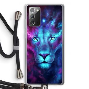 CaseCompany Firstborn: Samsung Galaxy Note 20 / Note 20 5G Transparant Hoesje met koord
