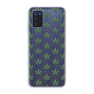CaseCompany Weed: Samsung Galaxy A03s Transparant Hoesje