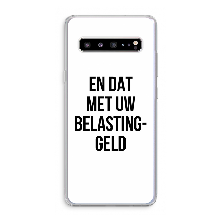 CaseCompany Belastinggeld: Samsung Galaxy S10 5G Transparant Hoesje