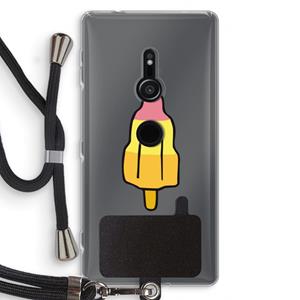 CaseCompany Raketijsje: Sony Xperia XZ2 Transparant Hoesje met koord