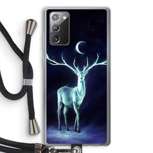 CaseCompany Nightbringer: Samsung Galaxy Note 20 / Note 20 5G Transparant Hoesje met koord