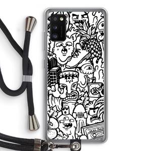 CaseCompany Vexx Mixtape #2: Samsung Galaxy A41 Transparant Hoesje met koord