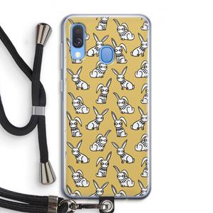 CaseCompany Haas: Samsung Galaxy A40 Transparant Hoesje met koord
