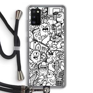 CaseCompany Vexx City #2: Samsung Galaxy A41 Transparant Hoesje met koord