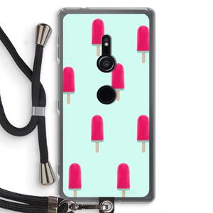 CaseCompany Waterijsje: Sony Xperia XZ2 Transparant Hoesje met koord
