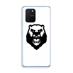 CaseCompany Angry Bear (white): Samsung Galaxy Note 10 Lite Transparant Hoesje