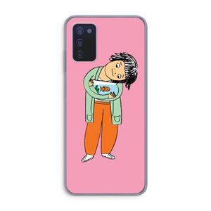 CaseCompany Visknuffel: Samsung Galaxy A03s Transparant Hoesje