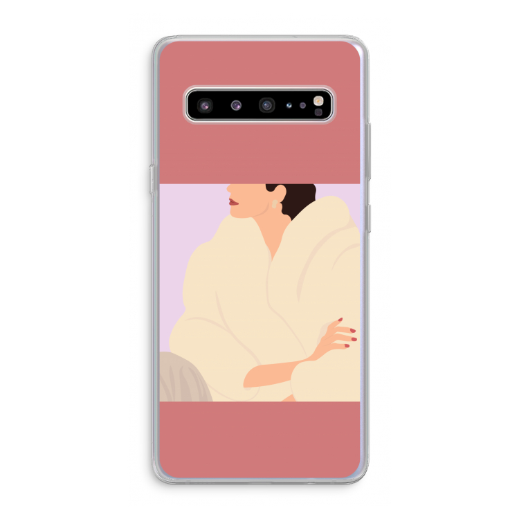 CaseCompany Cosy: Samsung Galaxy S10 5G Transparant Hoesje