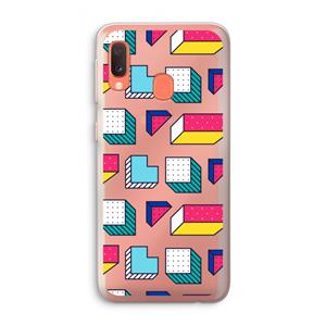 CaseCompany 8-bit N°7: Samsung Galaxy A20e Transparant Hoesje