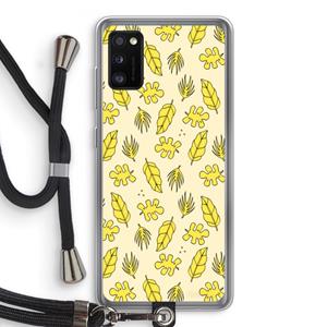 CaseCompany Herfst: Samsung Galaxy A41 Transparant Hoesje met koord
