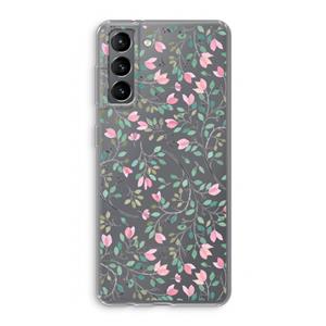 CaseCompany Sierlijke bloemen: Samsung Galaxy S21 Transparant Hoesje