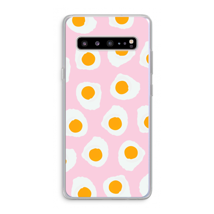 CaseCompany Dancing eggs: Samsung Galaxy S10 5G Transparant Hoesje