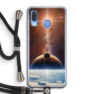CaseCompany Omicron 2019: Samsung Galaxy A40 Transparant Hoesje met koord
