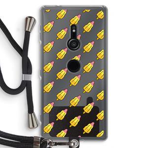 CaseCompany Waterijsjes: Sony Xperia XZ2 Transparant Hoesje met koord