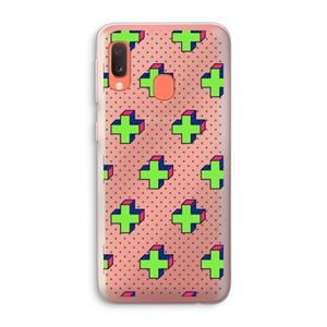 CaseCompany 8-bit N°10: Samsung Galaxy A20e Transparant Hoesje