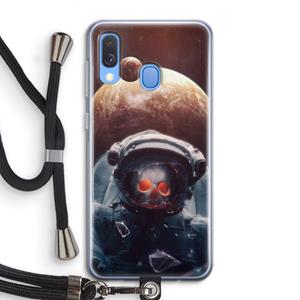 CaseCompany Voyager: Samsung Galaxy A40 Transparant Hoesje met koord