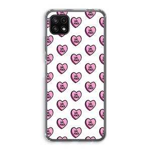 CaseCompany GIRL POWER: Samsung Galaxy A22 5G Transparant Hoesje