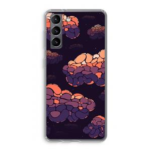 CaseCompany Patroon Wolken: Samsung Galaxy S21 Transparant Hoesje