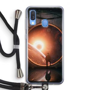 CaseCompany Ephemeral: Samsung Galaxy A40 Transparant Hoesje met koord