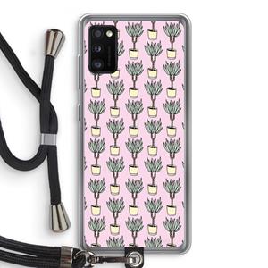 CaseCompany Boompje: Samsung Galaxy A41 Transparant Hoesje met koord