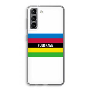 CaseCompany WK Wielrennen: Samsung Galaxy S21 Transparant Hoesje