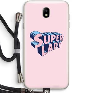 CaseCompany Superlady: Samsung Galaxy J7 (2017) Transparant Hoesje met koord