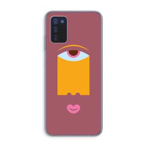 CaseCompany Mono V: Samsung Galaxy A03s Transparant Hoesje