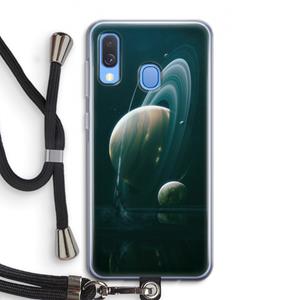 CaseCompany Mercurius: Samsung Galaxy A40 Transparant Hoesje met koord