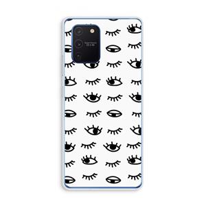 CaseCompany Eye pattern #2: Samsung Galaxy Note 10 Lite Transparant Hoesje