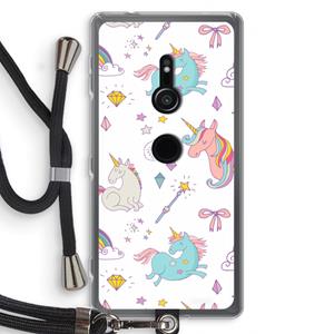 CaseCompany Fantasiewereld: Sony Xperia XZ2 Transparant Hoesje met koord