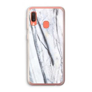 CaseCompany Gestreepte marmer: Samsung Galaxy A20e Transparant Hoesje
