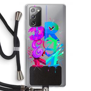 CaseCompany Dream: Samsung Galaxy Note 20 / Note 20 5G Transparant Hoesje met koord