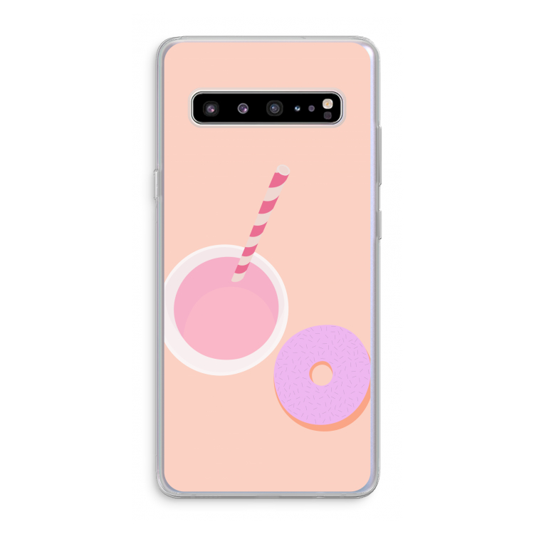 CaseCompany Donut: Samsung Galaxy S10 5G Transparant Hoesje