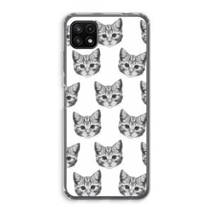 CaseCompany Kitten: Samsung Galaxy A22 5G Transparant Hoesje