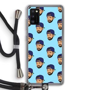 CaseCompany Drake Away: Samsung Galaxy A41 Transparant Hoesje met koord