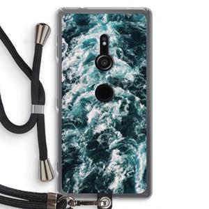 CaseCompany Zee golf: Sony Xperia XZ2 Transparant Hoesje met koord
