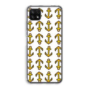 CaseCompany Musketon Anchor: Samsung Galaxy A22 5G Transparant Hoesje