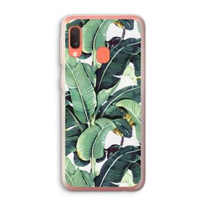 CaseCompany Bananenbladeren: Samsung Galaxy A20e Transparant Hoesje