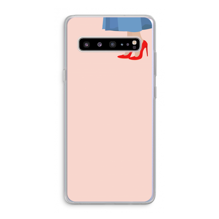 CaseCompany High heels: Samsung Galaxy S10 5G Transparant Hoesje