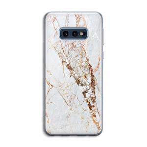 CaseCompany Goud marmer: Samsung Galaxy S10e Transparant Hoesje