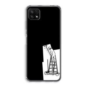 CaseCompany Musketon Painter: Samsung Galaxy A22 5G Transparant Hoesje