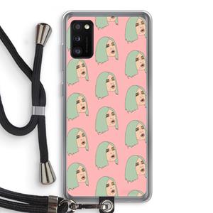 CaseCompany King Kylie: Samsung Galaxy A41 Transparant Hoesje met koord