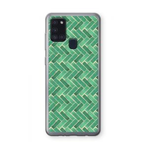 CaseCompany Moroccan tiles 2: Samsung Galaxy A21s Transparant Hoesje