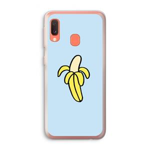 CaseCompany Banana: Samsung Galaxy A20e Transparant Hoesje