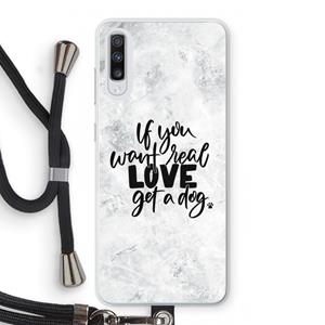 CaseCompany Partner in crime: Samsung Galaxy A70 Transparant Hoesje met koord