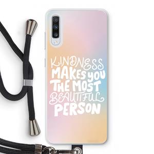 CaseCompany The prettiest: Samsung Galaxy A70 Transparant Hoesje met koord