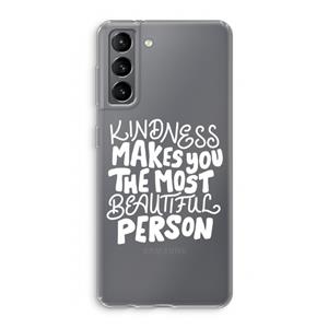 CaseCompany The prettiest: Samsung Galaxy S21 Transparant Hoesje