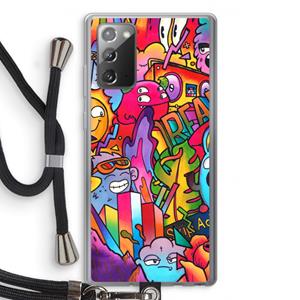 CaseCompany Dreams: Samsung Galaxy Note 20 / Note 20 5G Transparant Hoesje met koord
